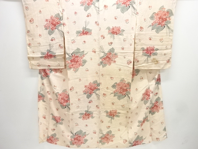 JAPANESE KIMONO / ANTIQUE KIMONO FOR SUMMER / FLOWER